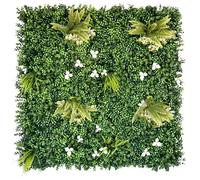 Artificial Plant Flower Living Wall Panels Realistic Indoor/Outdoor Garden 1m x 1m Home, Office, Cafe, Shop, Salon, Wedding (Cliff Side)
