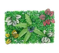 Artificial Plant Flower Wall Panel Realistic Indoor Outdoor Garden Hedge 60x40cm