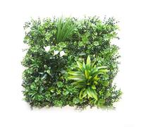 Artificial Plant Flower Wall Panels, Greenery Hedges, Ivy Privacy Living Wall Fence Screening, Lifelike Greenery With Different Leaf Textures(B)