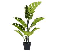 Beliani Artificial Plant Monstera Plant 94 Cm Green