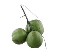 Artificial Plant Simulated Coconut, Simulated Hawaiian Fruit Props, Coconut Tree Fake Food Jungle Theme Hawaiian Party Gifts(27 * 34cm)