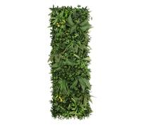 Artificial Plant Wall Panel Ayla 50 x 150cm Living Foliage Greenery Tiles Indoor Outdoor Weather UV Resistant Maintenance-Free Faux Privacy Fence Backdrop Garden Home Snap & Lock Gloves Fixing Kit