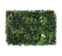 Artificial Plant Wall, Plastic Lawn Mat, Lifelike Grass, Easy to Clean, 40 x 60 cm, Green, for Home, Hotel, Cafe, Living Room, Wall Decoration (1)