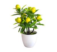 Artificial Plants - Fake Indoor Plants | False Potted Plant | 9.45 Inch Artificial Lemon Tree | Artificial Lemon Plant In | Plant Decorative Artificial Plants | Small Artificial Lemon Tree