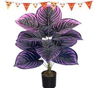 Artificial Plants Gothic Decorative Halloween Green Plants Purple