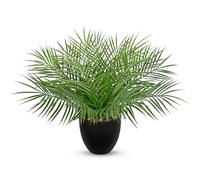 Artificial Plants Indoor, Fake Palm Plants in White Pots for Home Decor