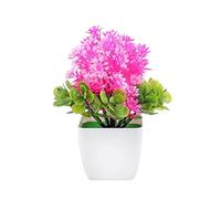 Artificial Plants Mini Artificial Plants Green Cactus Small Succulent Plastic Plants Fake Aloe Flower Potted Ornaments for Table Decoration Craft Bonsai Pine Tree (Color : Brass)