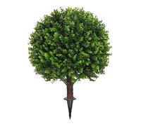 Artificial Plants Outdoor - Artificial Tree Topiary On The 58.4 cm, UV-Resistant Artificial Boxwood Topiary, Realistic Outdoor Trees, Garden, Yard, Patio, Lawn, Path, L
