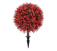 Artificial Plants Outdoor - Artificial Tree Topiary On The 58.4 cm, UV-Resistant Artificial Boxwood Topiary, Realistic Outdoor Trees, Garden, Yard, Patio, Lawn, Path, L