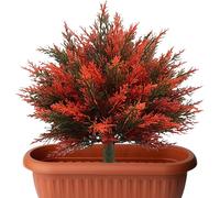 Artificial Plants with Artificial Cedar Garden Decoration - Artificial Plants for the Patio | Ideal for Autumn Backyard Porch Lawn Backyard Planter and Flower Bed