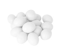 Artificial Plastic Eggs, 10Pcs Fake Chicken Eggs Artificial Nest Eggs, Breeding Party Supplies for Chick Simulation Hen Easter Egg, Realistic Dummy Eggs Unbreakable Chicken Toy (white)