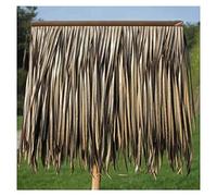 Artificial Plastic Thatch Roof Decoration Palm Leaf Straw Farmhouse Fake Straw Thatch Wooden House Winery Farmstead Thatch Decoration(Yellow b,20pcs)