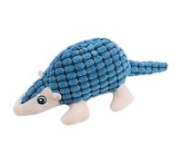 Artificial Plush Pangolin Pet Squeaky Sound Dog Toy Corn Velvet Bite-resistant Dog Cat Supplies Training Toy with Clean Teeth for Small Medium Large All Breed Sizes Dogs, 11 in