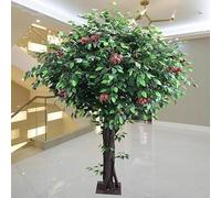 Artificial Pomegranate Tree - Realistic Fruit Simulation for Indoor and Outdoor Decoration (2m x 1.8m) - Lifelike Faux Fruit Tree for Home and Garden Use