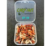 Artificial Pop Up Flavour Infused Maggot Casters for Carp and Coarse Fishing 11mm x120 (Mixed Colours)