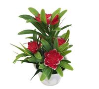 Artificial Pot Flowers, No Maintenance Required, PVC, Artificial Potted Plants, Tabletop Decoration, All Around Display, For Table Kitchen Farmhouse Shelf Easter Decor