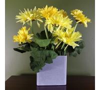 Artificial Potted Daisy Flowering Plant Yellow