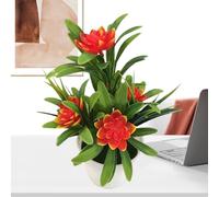 Artificial Potted Plants - Fake Potted Plants | Artificial Potted Decor | Artificial Greenery Potted Grass | Realistic No Watering Home Decor For The