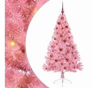 Vidaxl Artificial Pre-Lit Christmas Tree With 150 Leds Pink 150 Cm Pvc
