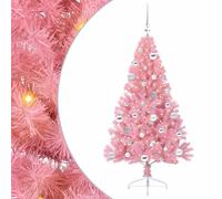 Vidaxl Artificial Pre-Lit Christmas Tree With 150 Leds Pink 150 Cm Pvc