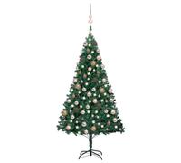 Artificial Pre-lit Christmas Tree with Ball Set Green 120 cm PVC