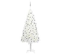 Artificial Pre-lit Christmas Tree with Ball Set White 240 cm