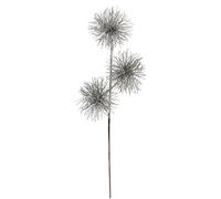 Artificial Protea Branch with 3 Flower Heads Glitter Artificial Branches Decorative Plant Branch Christmas Decoration Single Flower Winter Flower Artificial Flowers Artificial Flowers Plastic Flowers