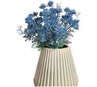 Artificial Protea Fake Flower With Realistic Leaves And Adjustable Stems For Wedding Home Office Decor Pink Burgundy Orange Blue Cream White Purple 32x25cm(Blue)