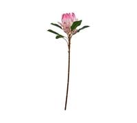 Artificial Protea Silk Flowers with Stem: Lifelike Bouquet for Weddings, Home Decor - 70cm Tall, 13cm Head Size (Pink)