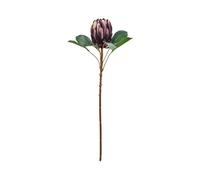 Artificial Protea Silk Flowers with Stem: Lifelike Bouquet for Weddings, Home Decor - 70cm Tall, 13cm Head Size (Lilac)
