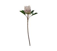 Artificial Protea Silk Flowers with Stem: Lifelike Bouquet for Weddings, Home Decor - 70cm Tall, 13cm Head Size (Natural)