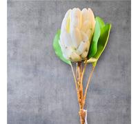 Artificial Protea Stem - Realistic Faux Flower for Home Décor (Grayish)