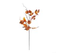 Artificial Pumpkin Maple Leaf Branch 25cm Realistic Silk(F)