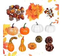 Artificial Pumpkins - Fake Halloween Pumpkin, Rustic Fall Festival Decoration | Decorative Fake Vegetable Model For Fall Event Planners Wedding Photographers Thanksgiving Interior Designers