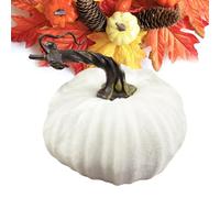 Artificial Pumpkins, Fake Pumpkins - Artificial Faux Decorative Colorful Foam Pumpkins,Handmade Fabric Pumpkins Decoration for Photo Props Harvest Thanksgiving Table Centerpiece