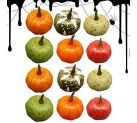 Artificial Pumpkins - Farm Table Festival Decoration, 12-Piece Creative Set, Perfect for Hallway, Home, Party, Office, Shelf, Holiday, Bedroom