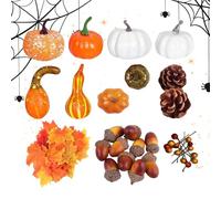 Artificial Pumpkins | Rustic Fall Festival Decoration - Decorative Fake Vegetable Model for Fall Event Planners Wedding Coordinators Photographers Thanksgiving Interior Designers