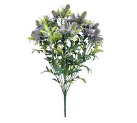 Artificial Purple Thistle Flower Bush, 36 Flower Heads