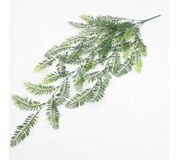 Artificial Rattan Vine Hanging Plant for Vertical Green Wall Decoration Outdoor Patio Balcony Wedding Arch and Interior Design (13#Fishbone Grass)