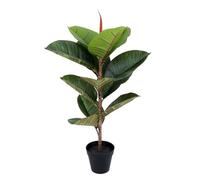 Artificial Real Touch Rubber Tree x 13 leaves 70cm