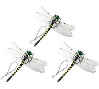 Artificial Realistic Fake Dragonflies Fly Repelling Supplies, Dragon Fly Clips for Bugs Repellent, Dragonfly Hat Clip, Companions for Outdoor Activities, for Indoor Outdoor Decor Craft