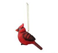 Artificial Red Bird Hanging Ornament Resin 11x7 for 3x4.4cm Lifelike | Weather-Resistant Resin Hook for Easy Hanging Fits Christmas Tree Wreath or Garden Placement