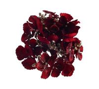 Artificial Red Hydrangea Flower Head on Clip, Realistic Silk Red Hydrangea Flower, Realistic Fake Flower, Red & Gold Hydrangea Flower Head, Clip on Flower Head, Christmas Flower Decoration