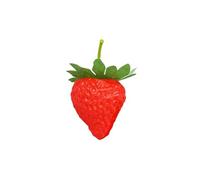 Artificial Red Strawberries Simulation Realistic Strawberry Artificial Decoration Photography Prop for Home Kitchen Ornament Transformer Ornament (Red, One Size)