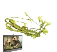 Artificial Reptile Vines - Flexible Habitat Enrichment, Decorative Plants with Hidden Hiding Areas | 41 Inch Terrarium Accessories for Exotic Reptiles, Amphibians and Invertebrates