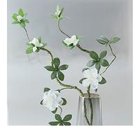 Artificial Rhododendron-Artificial Flower-Artificial Fake Flower- Foam Branch Soft Shape Azalea Silk Flower-for DIY Home Decoration (White,3Pc)