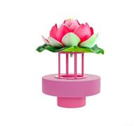 Artificial Rockery Atomizer Humidifier Accessories Sprayer for Indoor Decor - Silent Fog Machine Vaporizer Spa Meditation for Zen Tabletop Waterfall Plastic White 10x10x17cm(Pink B)