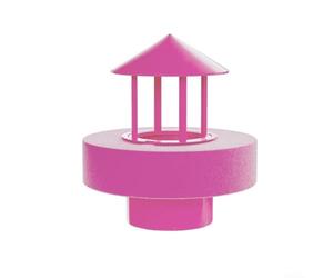 Artificial Rockery Atomizer Humidifier Accessory for Water Features - Stone Effect Mist Maker Fogger for Ponds Fountains for Zen Decor 10x10x13.3cm(Pink A)