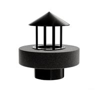 Artificial Rockery Humidifier Mist Maker for Water Features - Quiet Fogger Atomizer with Float for Ponds & Fountains 10x10x13.3cm(Black A)