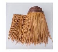 Artificial Roof Thatch Fake Thatch Decorate Tiki Bar Grass for Roof Mexican Palm Thatch Runner Palm Thatch Rolls Thatch Panel for Garden Decoration Fence Party Decoration(Yellow f,0.5x6m/1.64X19.7ft)
